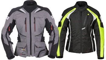 Ladies textile motorcycle jackets