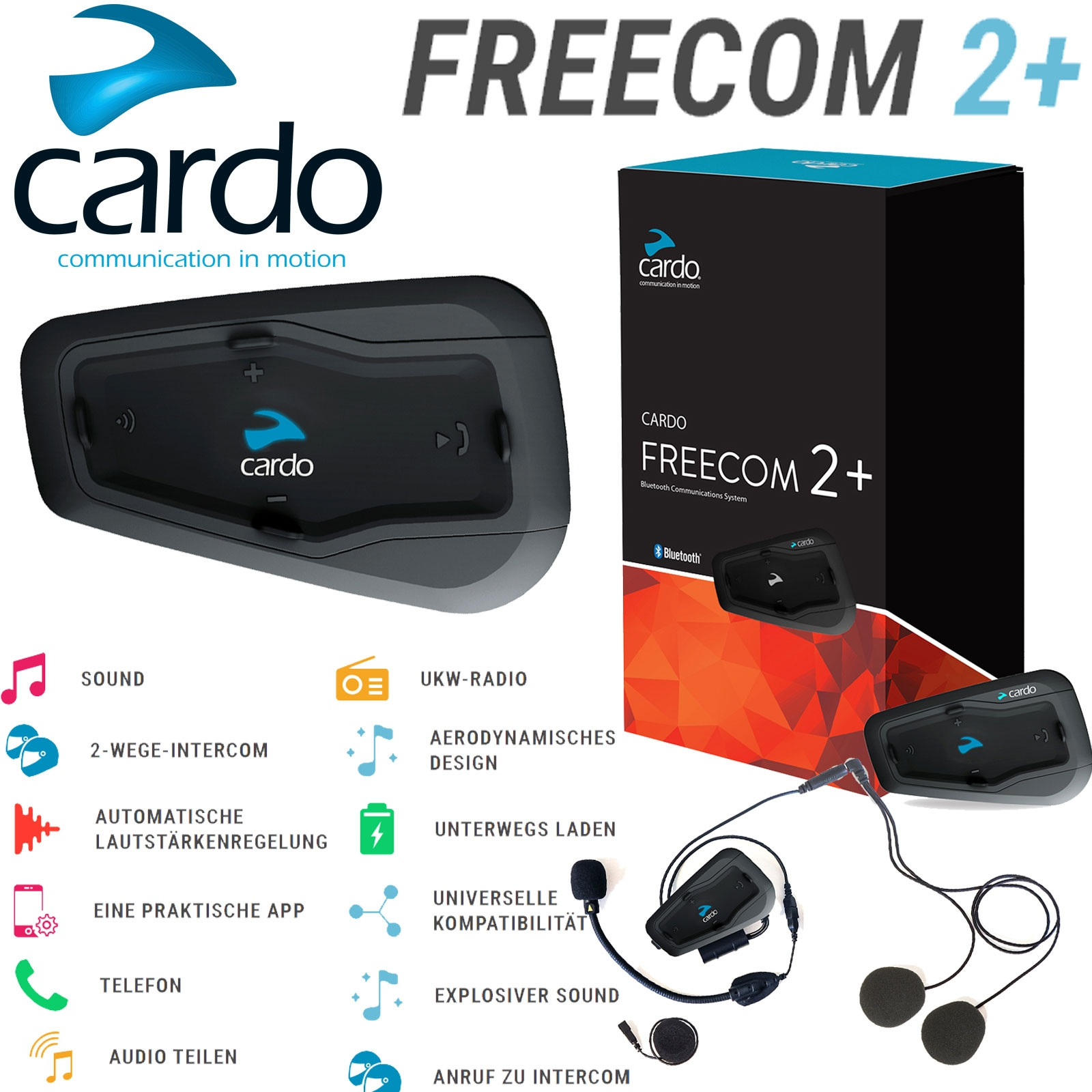Buy Cardo 2+ motorcycle headset