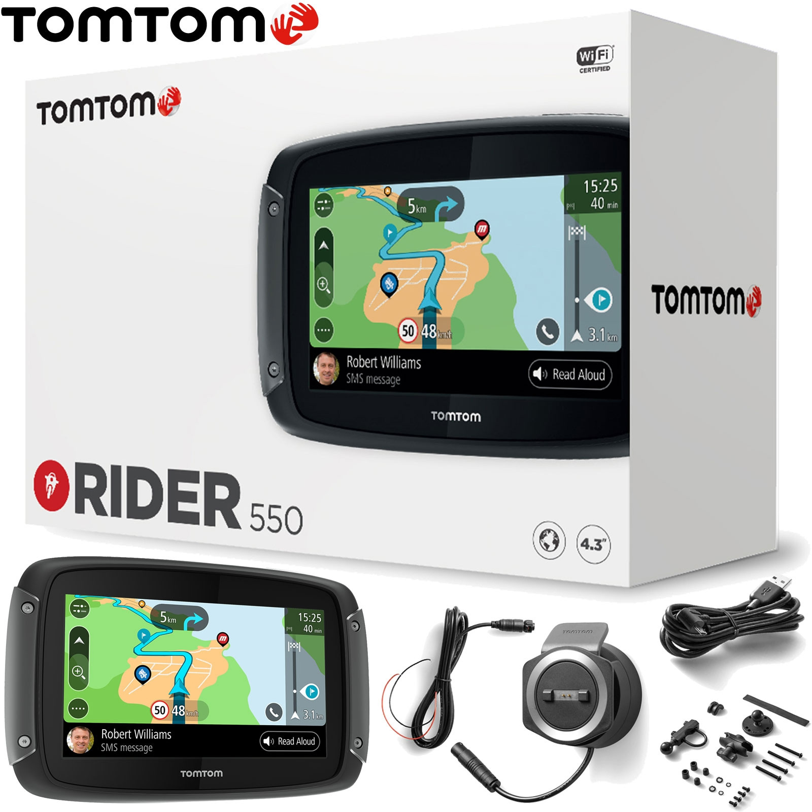 Buy TomTom device RIDER 550 World Navi