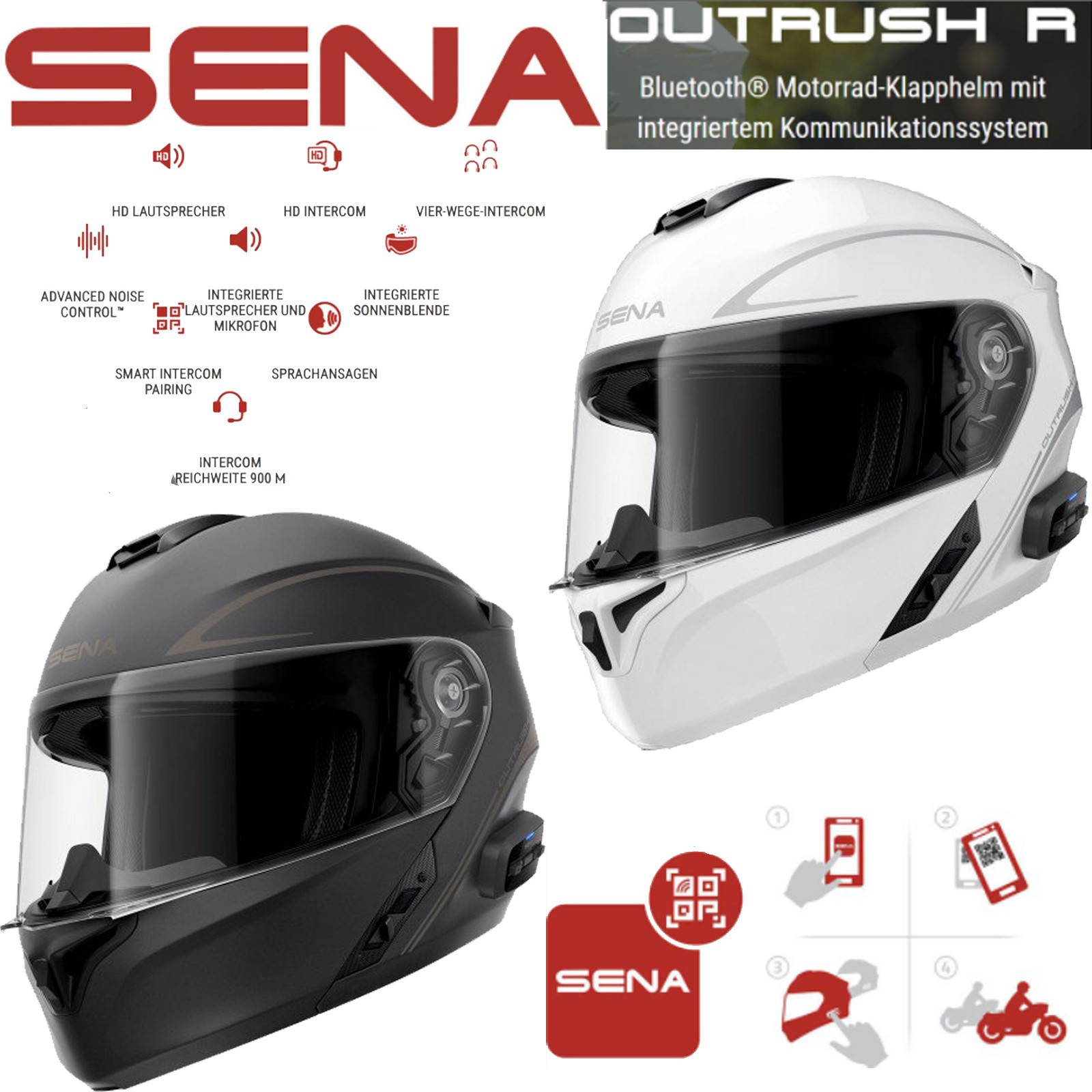 Buy Sena OUTRUSH R smart flipup helmet