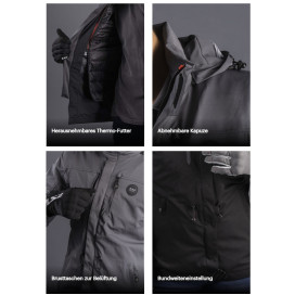 LS2 RAMBLA EVO MAN motorcycle jacket CE A waterproof with thermal lining and protectors