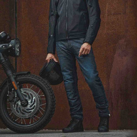 Modeka Bratt motorcycle jeans CE AAA Cordura CoolMax 5-pocket with Flying Bats protectors