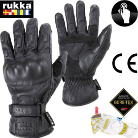Rukka Gore-Tex motorbike gloves BEXHILL Gore-Grip technology leather CE