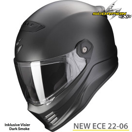 Scorpion jet helmet COVERT FX extremely light ECE 22.06 including 2 visors