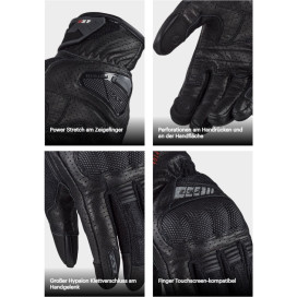 LS2 Air RAPTOR MAN CE motorbike gloves with power stretch air mesh and protectors