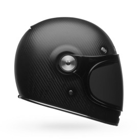 Bell retro full-face helmet BULLITT CARBON with double D-ring closure and leather chin strap including 2 visors