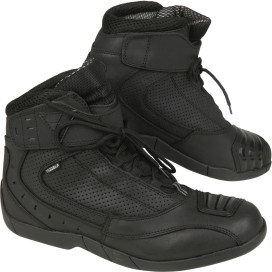 Modeka Motorcycle Shoes Black Rider CE Sport Boots Leather with ankle and shift reinforcements