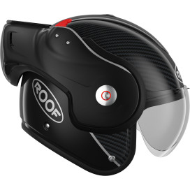 Roof flip-over helmet BoXXer CARBON with 50% tinted anti-fog visor and double approval as jet and integral