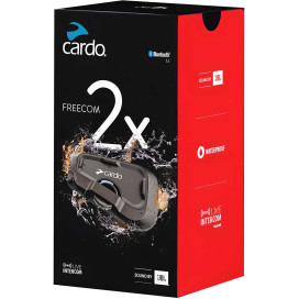 Cardo Freecom 2x Bluetooth Headset with FM Radio and Intercom (JBL)