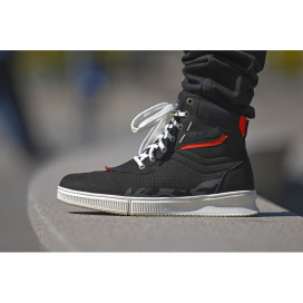 LS2 CHROME CE motorcycle boots, suede leather with zip and reinforcements