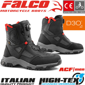 Falco motorcycle shoes ARRAKIS sneaker CE waterproof with High-Tex Micro-Synth Air-Tech D3O protectors
