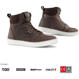 Falco Dagger motorcycle sneaker CE waterproof Sympatex leather D3O protectors