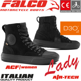 Falco motorcycle shoes LENNOX 2 for women leather sneaker CE with D3O protectors