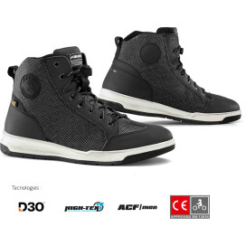 Falco Pyro 2 motorbike trainers CE waterproof orthopaedic footbed D3O protectors
