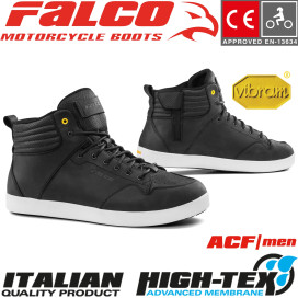 Falco motorcycle shoes TENSHO leather sneaker waterproof perforated with CE