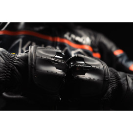 Knox Handroid MK5 motorcycle gloves with long cuff, full sleeve, BOA closure, leather, CE protectors