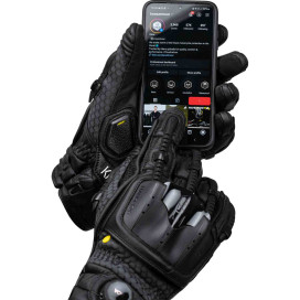 Knox Handroid POD MK5 motorcycle gloves with short cuff, CE BOA closure, protectors