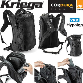 Kriega backpack TRAIL 18 Cordura Air-Mesh waterproof reflective with hip belt