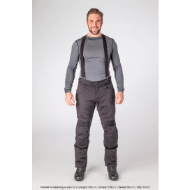 Halvarssons LAGGAN motorcycle pants ultralight CE with Hi-Art reinforcements and suspenders
