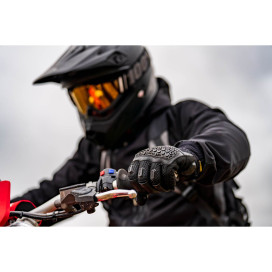 Knox Urbane Pro motorbike gloves CE leather lift and lock fastener