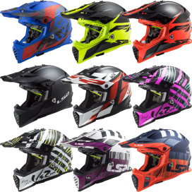 LS2 MX437 FAST EVO cross helmet with double-D closure