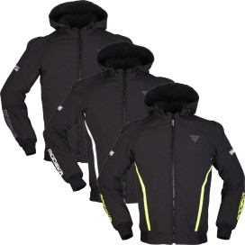 Modeka softshell hoodie CLARKE SPORT motorcycle jacket waterproof CE A with protectors and thermal lining