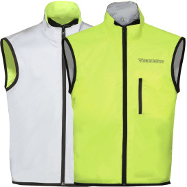 Modeka warning vest DOUBLE EYE reversible vest motorcycle for day and night
