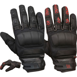 Modeka motorcycle gloves ENNOS elastic leather with Amara and CE