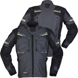 Modeka motorcycle jacket TARAN FLASH self-reflective CE AA at night waterproof Cordura with protectors