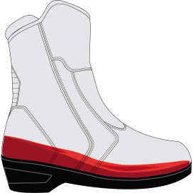 Modeka ladies motorcycle boots NICOLETTA LADY waterproof CE with raised heel perfect for short legs