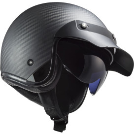 LS2 OF601 BOB II 2 Carbon jet helmet lightweight ECE 22.06 double-D with tinted sun visor
