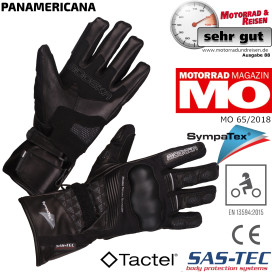 Modeka motorcycle gloves PANAMERICANA leather gloves CE Sympatex Tactel SuperFabric with SAS-TEC protectors