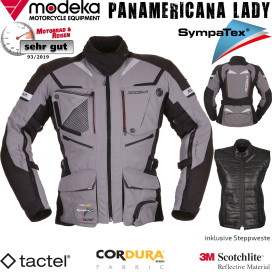 Modeka ladies motorcycle jacket PANAMERICANA LADY waterproof Sympatex incl. protectors