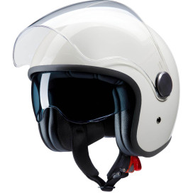 Redbike RB-862 Jethelm off-white ECE 22.06 fibreglass with long visor and sun visor