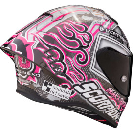 Scorpion Exo-R1 Evo Air FIM Racing #1 Aron Canet full-face racing helmet with pinlock and extra visor