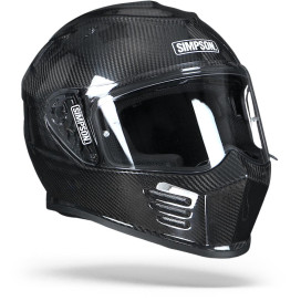 Simpson full face helmet VENOM CARBON with sun visor and 100% Max Vision Pinlock