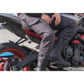 LS2 STRAIGHT MAN motorcycle jeans CE A with aramid reinforcements and protectors