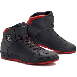 Stylmartin motorcycle shoes DOUBLE WP waterproof sneaker Idro leather CE with red sole