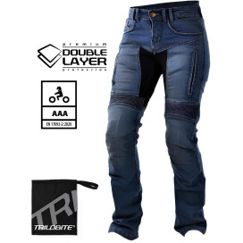 Trilobite Parado Doublelayer CE AAA women's motorcycle jeans with Tri-Stretcher Pro and protectors