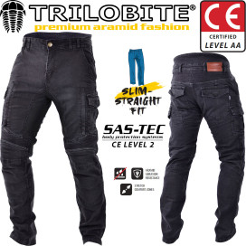 Trilobite motorcycle jeans ACID SCRAMBLER Pants Slim Straight Fit CE AA Aramid with SAS-TEC protectors