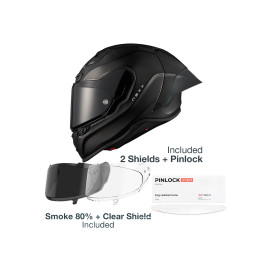 Nexx X.R3R Sport Full Face Helmet X-Pro Carbon with 2 Visors and Pinlock ECE 22.06