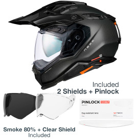 Nexx X.WED3 Carbon Adventure Helmet Cross Enduro Full-Face with Pinlock Sun Shade and 2 Visors ECE 22.06