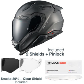 Nexx X.WST3 Carbon Full Face Helmet ECE 22.06 with Pinlock and two visors