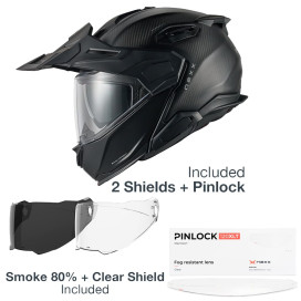 Nexx X.Life Country Zero Pro Carbon enduro Up Helmet P/J Sun Visor Pinlock with two visors ECE 22.06