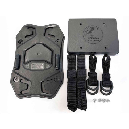 Hepco & Becker Seatpad Basic with counterholder for attaching rear bags to pillion seat