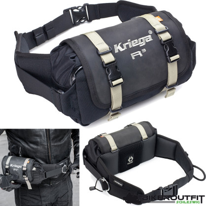 Kriega waist bag R3 waterproof waist pack with flap