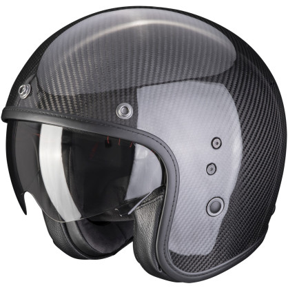 Scorpion jet helmet BELFAST EVO CARBON extremely light ECE 22.06 with sun visor