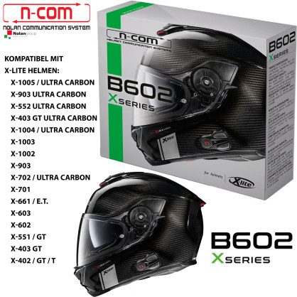 N-COM Headset B602 X for X-Lite helmets X-1005 903 403 Bluetooth HD Intercom