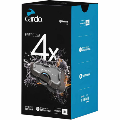 Cardo Freecom 4x Headset Intercom Bluetooth 1.2 km FM Radio