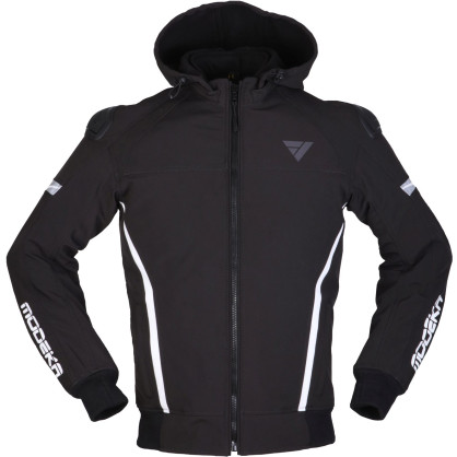Modeka softshell hoodie CLARKE SPORT motorcycle jacket waterproof CE A with protectors and thermal lining